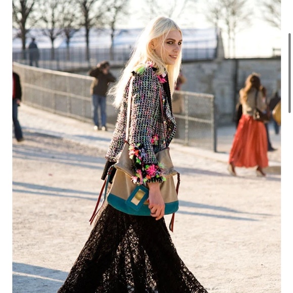 VINTAGE Marc Jacobs Embellished Tweed Military Jacket in size 6 - Picture 3 of 11